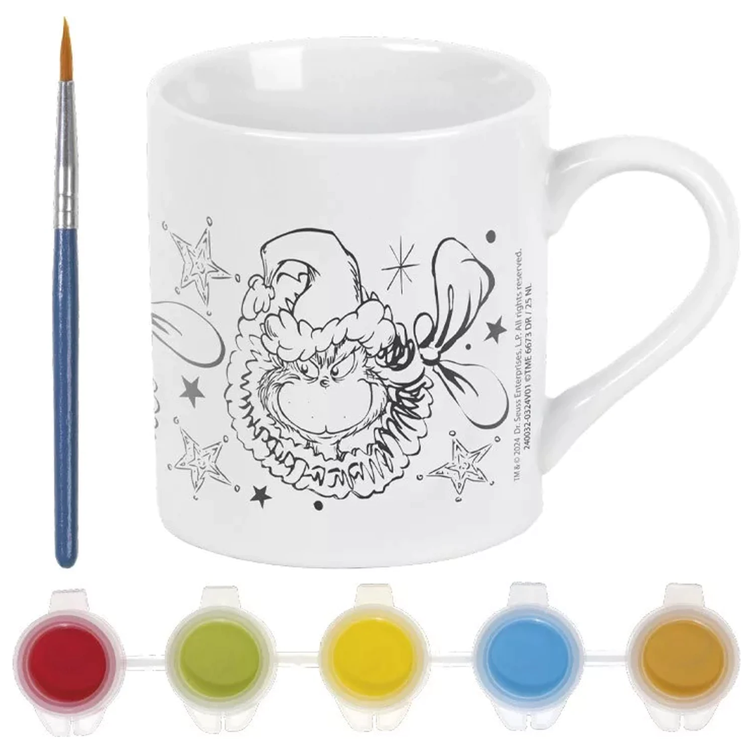 The Grinch Dr Seuss malovatelný porcelánový hrnek 235 ml fotografii produktu
