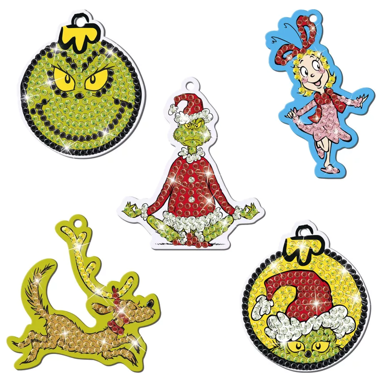 The Grinch Dr. Seuss Diamond Eye sada s ramínkem fotografii produktu