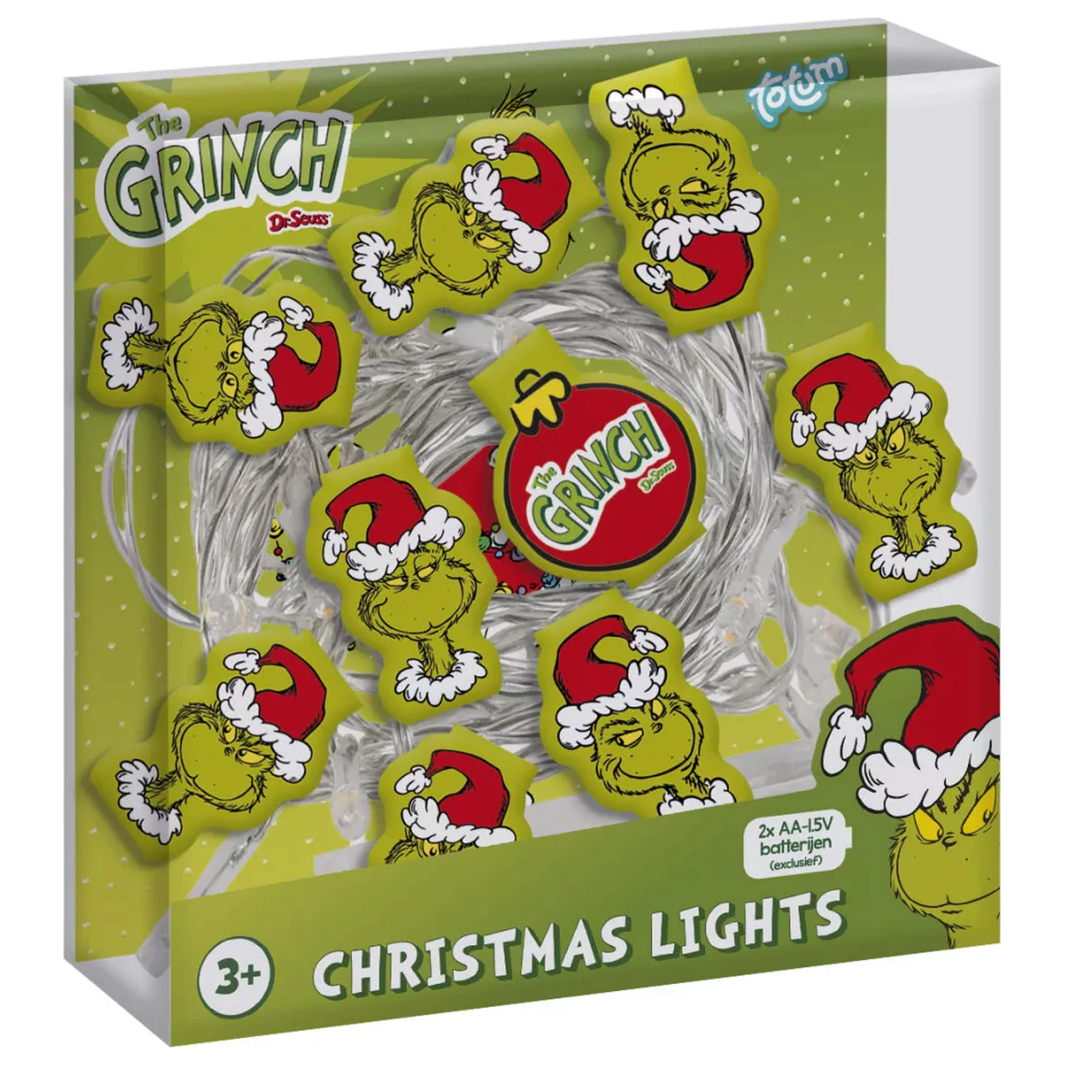 The Grinch Dr Seuss Vánoční LED řetězová světla fotografii produktu