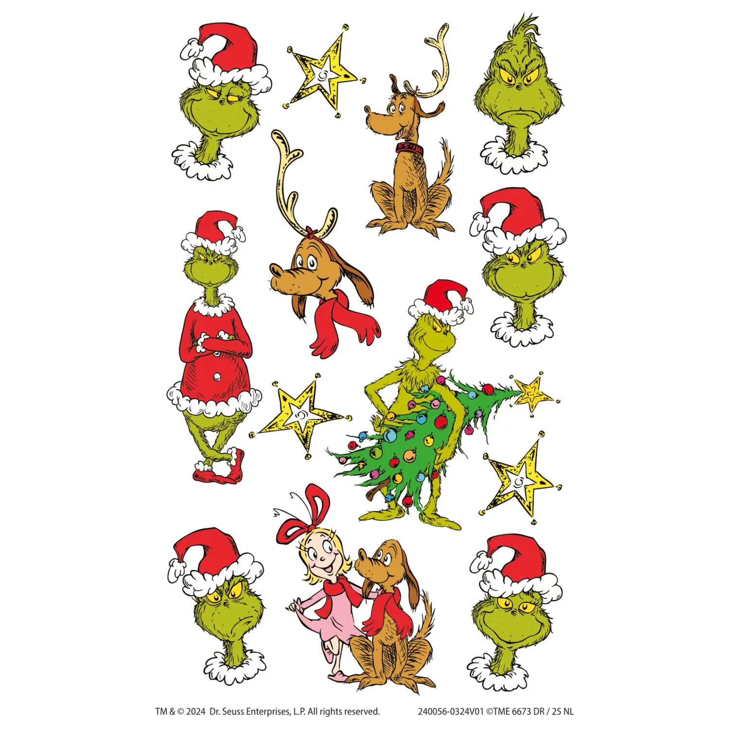 The Grinch Dr Seuss Tetování 13 ks fotografii produktu