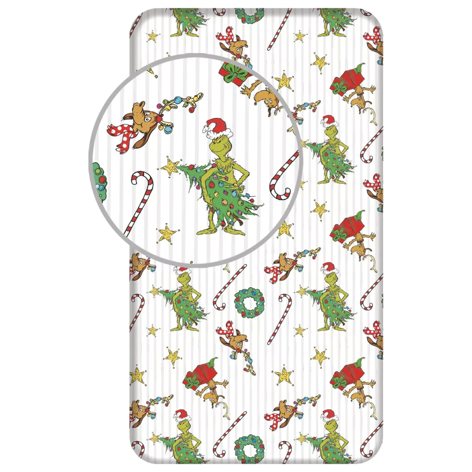 The Grinch Grinchmas prostěradlo s gumou fotografii produktu