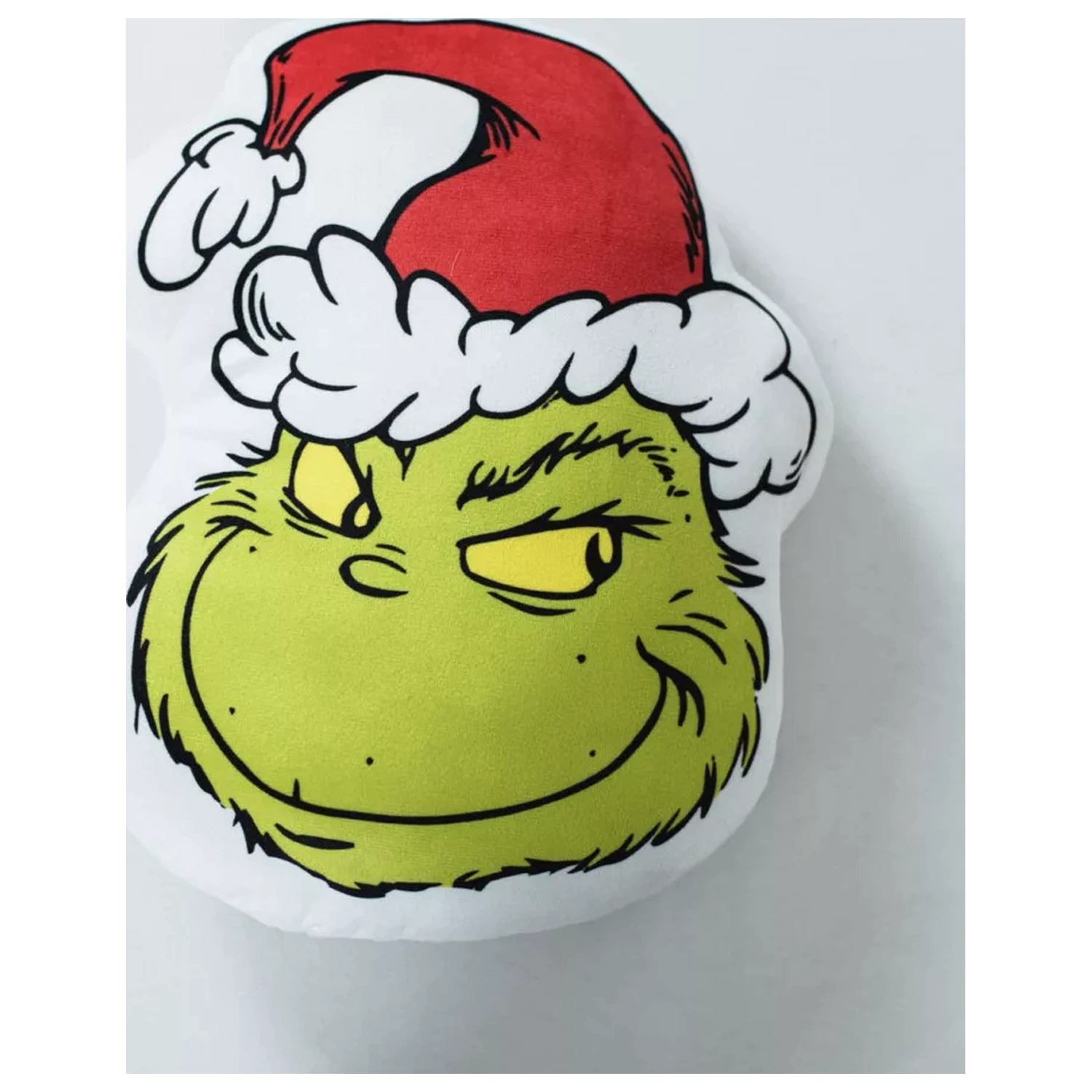 The Grinch Polštář ve tvaru úsměvu, Dekorativní polštář 36x29 cm fotografii produktu