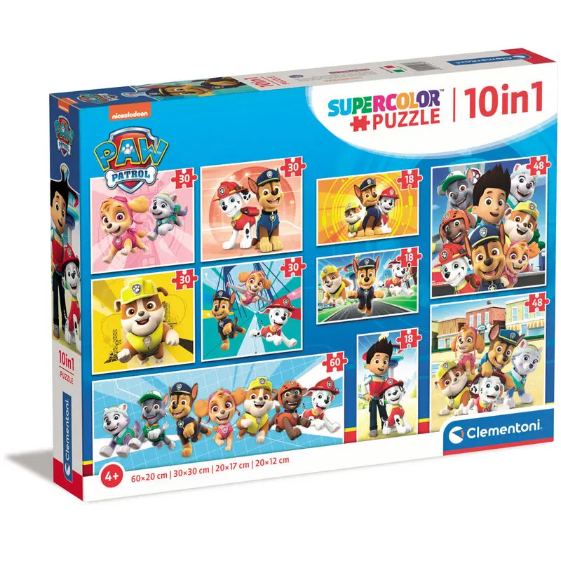 Paw Patrol puzzle 18+30+48+60 dílků fotografii produktu