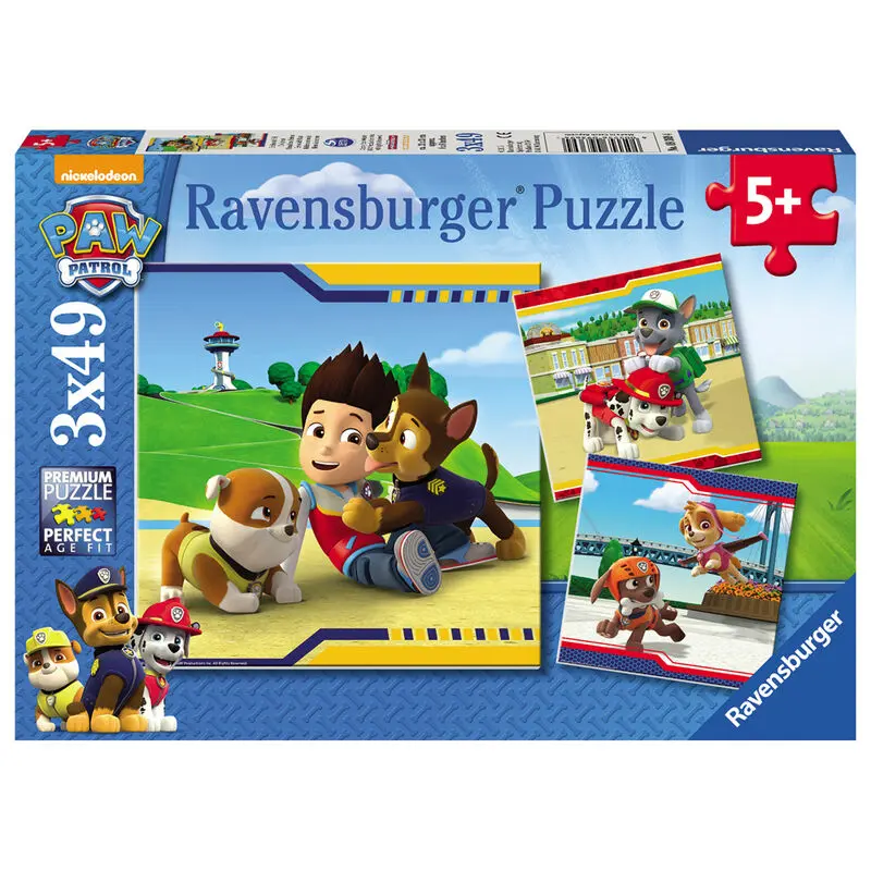 Paw Patrol skládačka 3x49 dílků fotografii produktu
