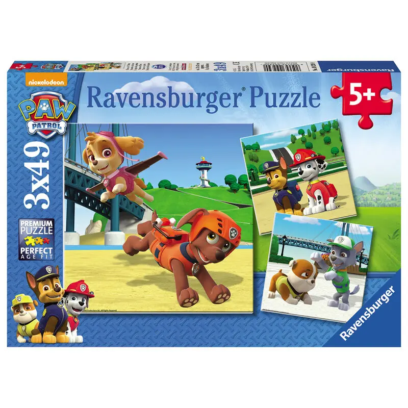 Paw Patrol puzzle 3x49ks fotografii produktu