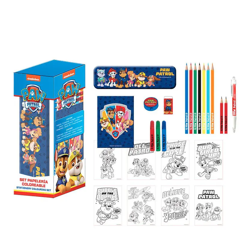 Paw Patrol Sada na vybarvování s papírnickými potřebami fotografii produktu