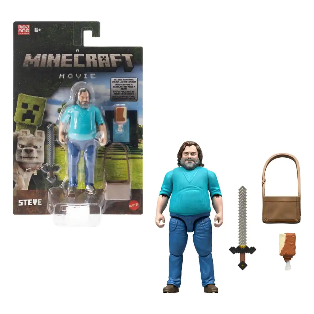 Minecraft Movie akční figurka Steve 10 cm fotografii produktu