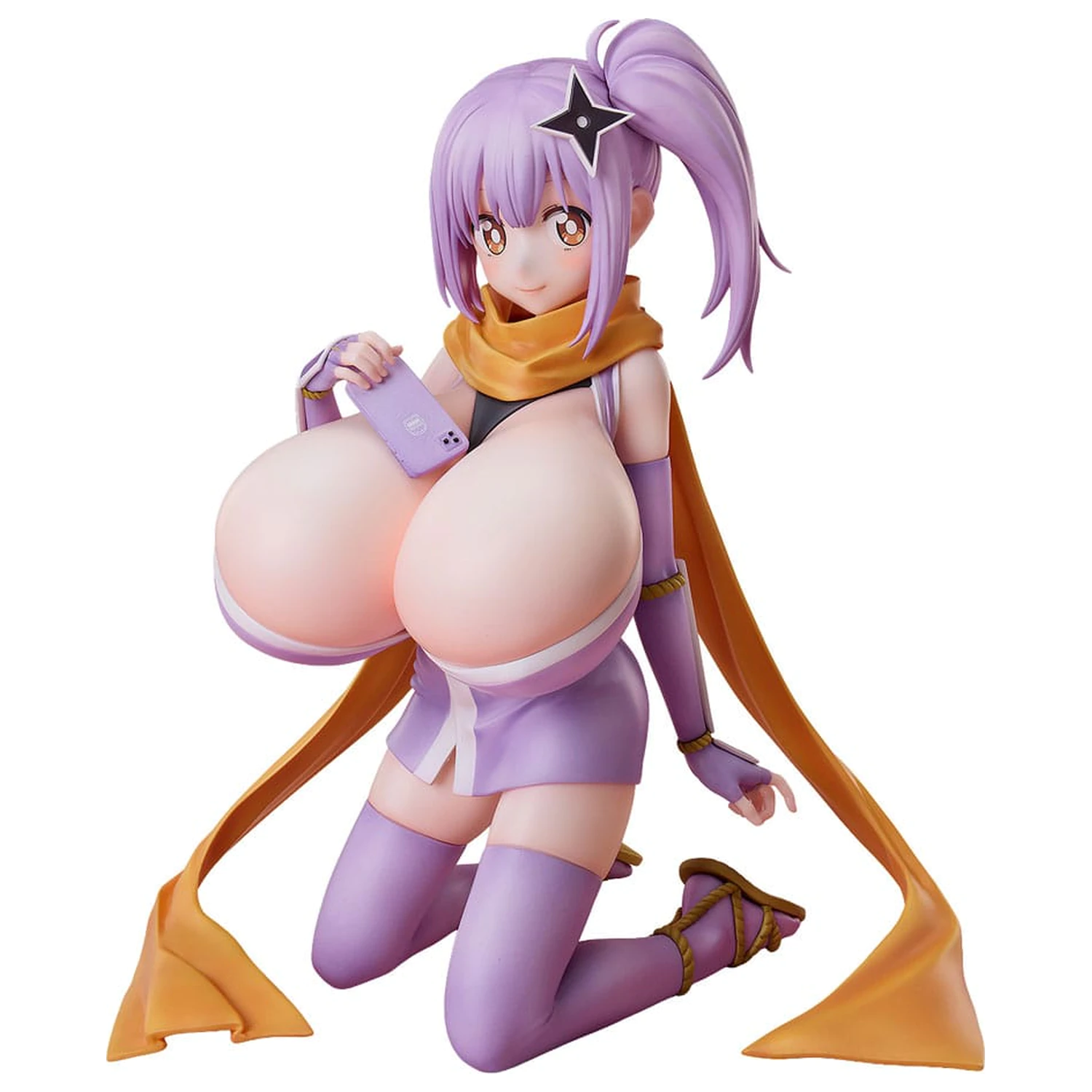 A Ninja a Assassin pod jednou střechou služebná PVC socha 1/4 Diecut Sticker Satoko Kusagakure Huge-Breasted Ver. 23 cm fotografii produktu