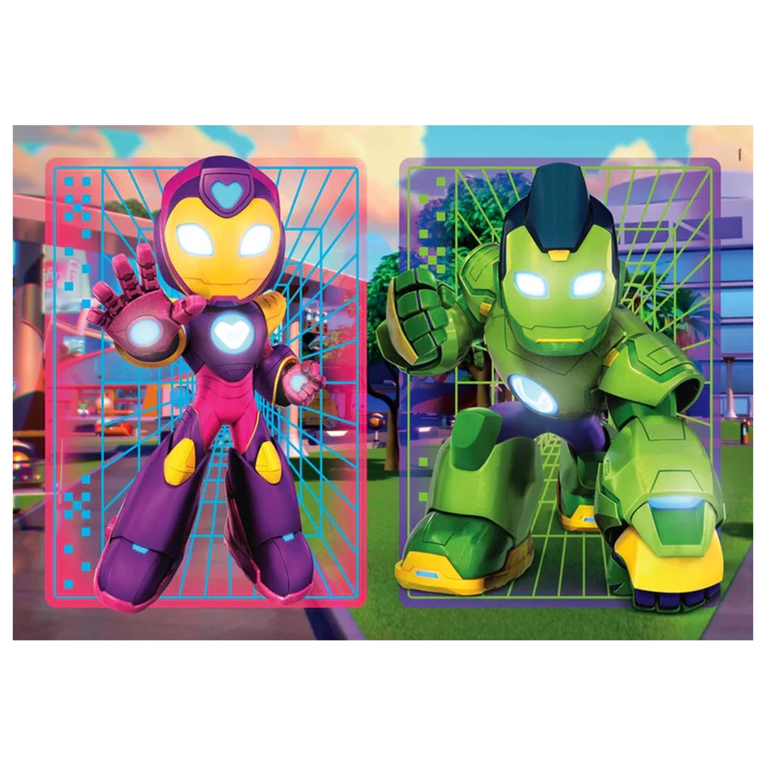 Iron Man a jeho Hero Squad 2x20 dílné puzzle fotografii produktu