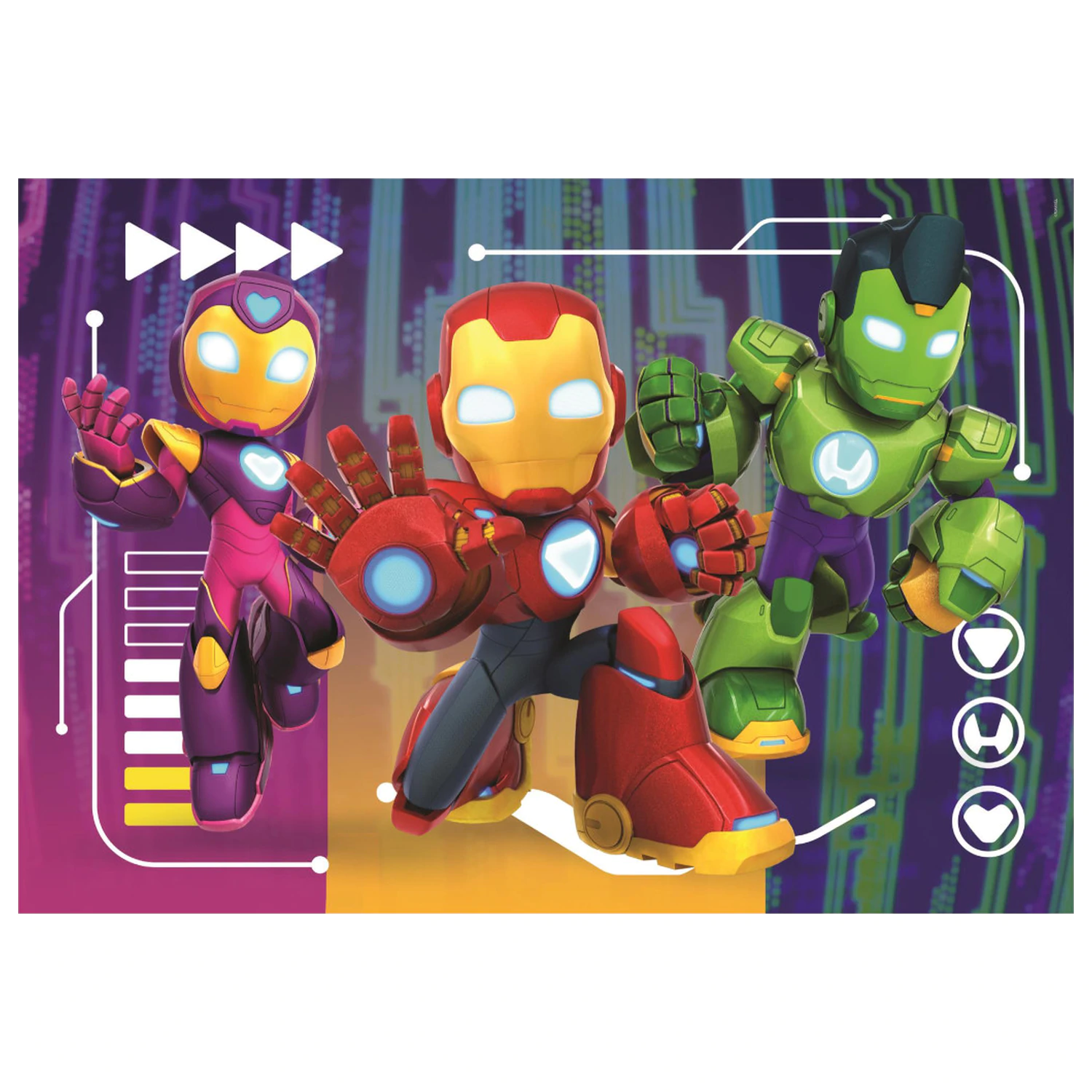 Iron Man a Jeho Super Team Připraveno 60dílné puzzle fotografii produktu