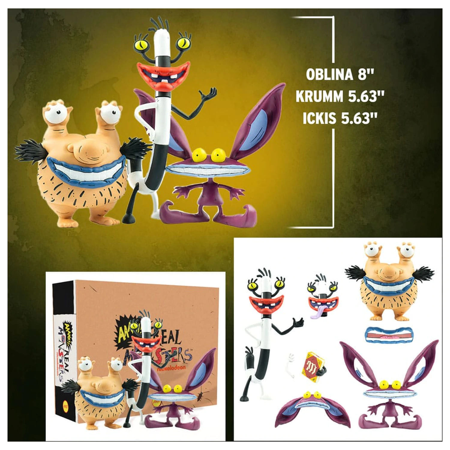 Aaahh!!! Real Monsters PVC figurka 3-balení Ickis, Oblina a Krumm fotografii produktu