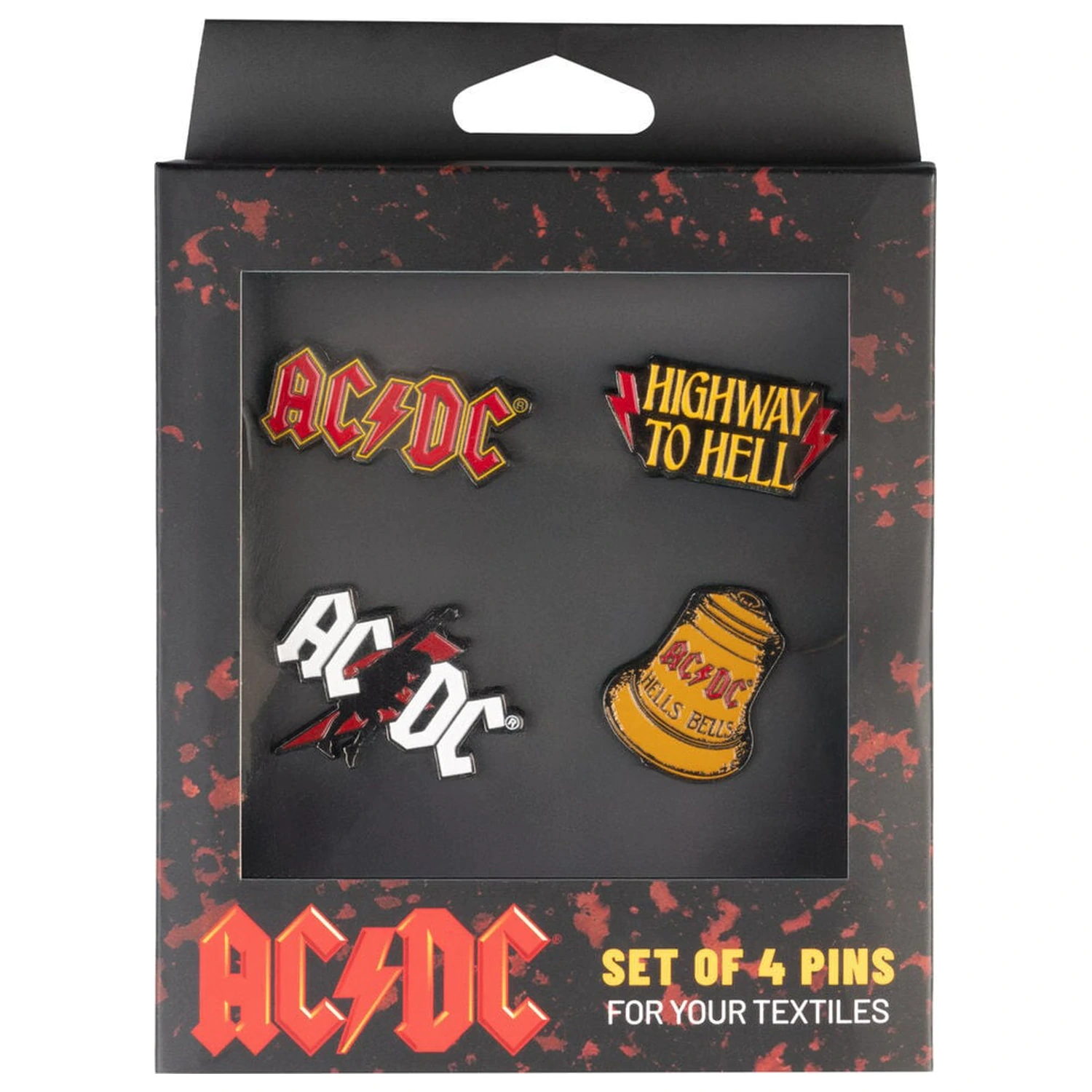 AC/DC sada 4 odznaků fotografii produktu