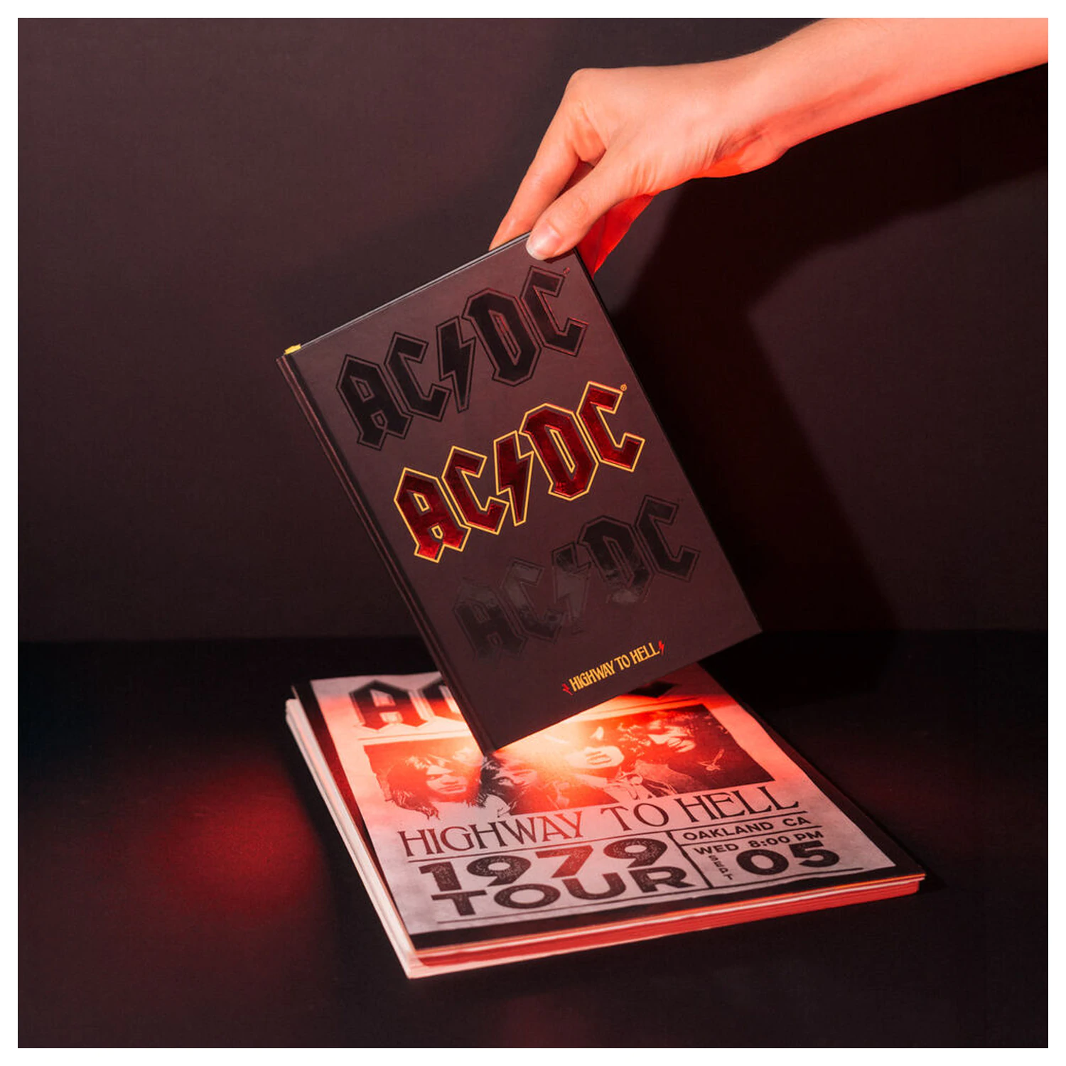 AC/DC prémiový zápisník A5 fotografii produktu