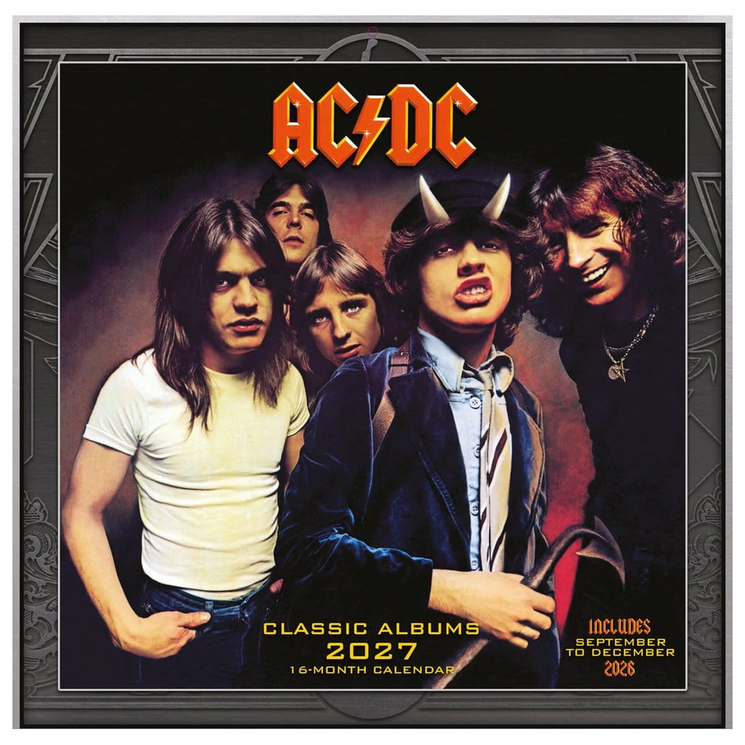 AC/DC Kalendář Alba 2027 30 x 30 cm fotografii produktu
