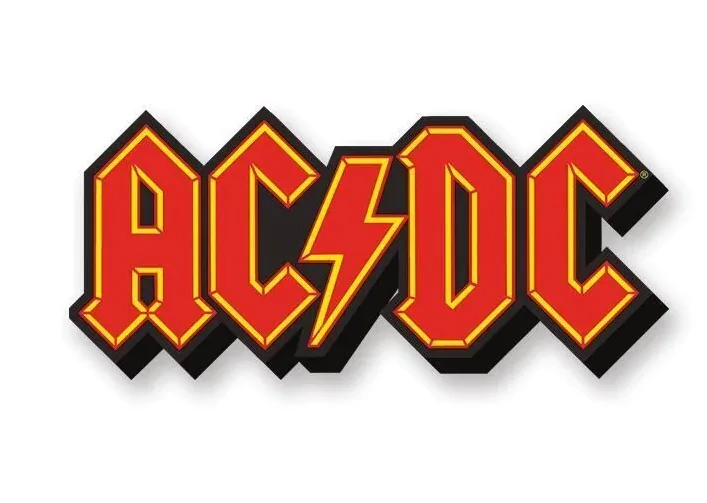 AC/DC Logo Masivní Magnet fotografii produktu