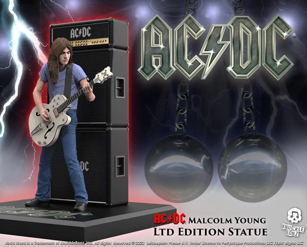 AC/DC Rock Iconz Socha Malcolm Young II 23 cm fotografii produktu