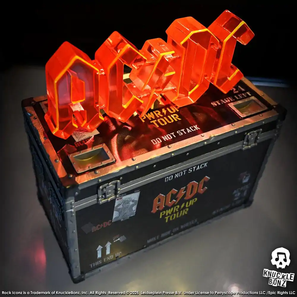 AC/DC Rock Ikonz On Tour Socha PWR UP Tour Road Case fotografii produktu