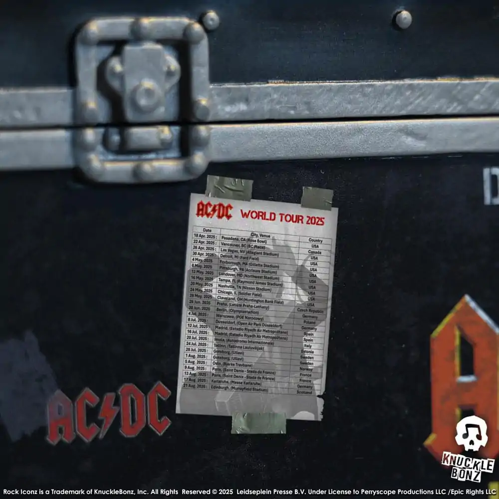 AC/DC Rock Ikonz On Tour Socha PWR UP Tour Road Case fotografii produktu