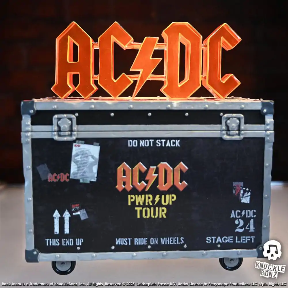 AC/DC Rock Ikonz On Tour Socha PWR UP Tour Road Case fotografii produktu