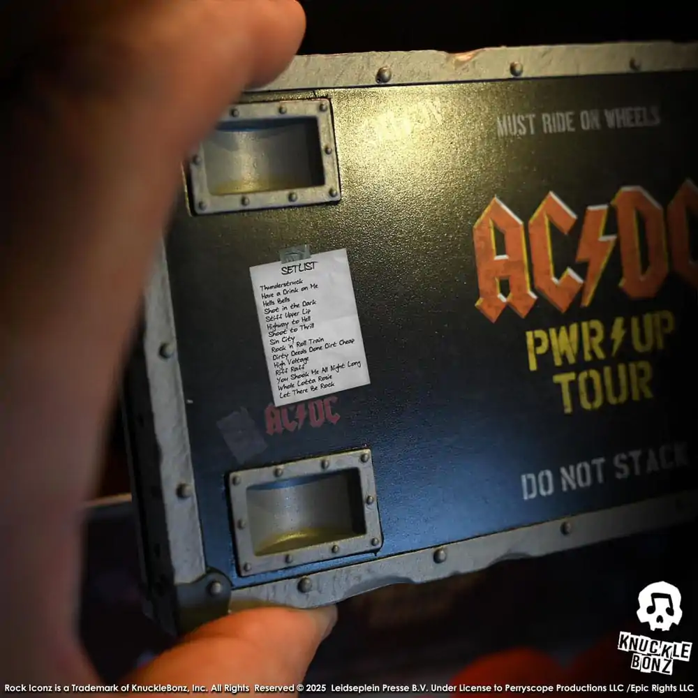 AC/DC Rock Ikonz On Tour Socha PWR UP Tour Road Case fotografii produktu
