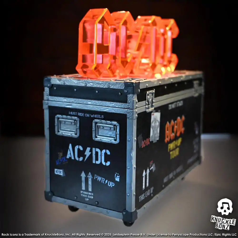 AC/DC Rock Ikonz On Tour Socha PWR UP Tour Road Case fotografii produktu