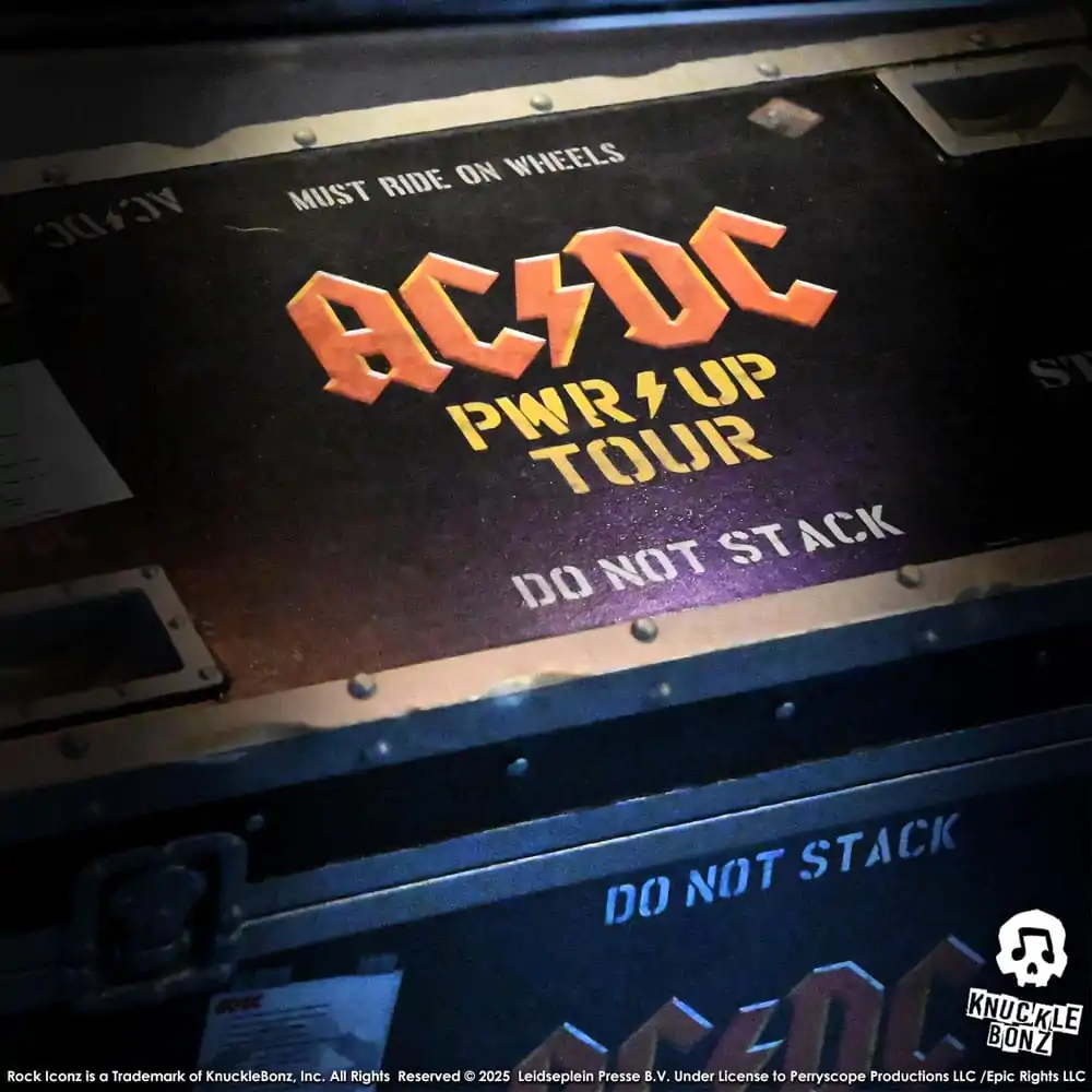 AC/DC Rock Ikonz On Tour Socha PWR UP Tour Road Case fotografii produktu