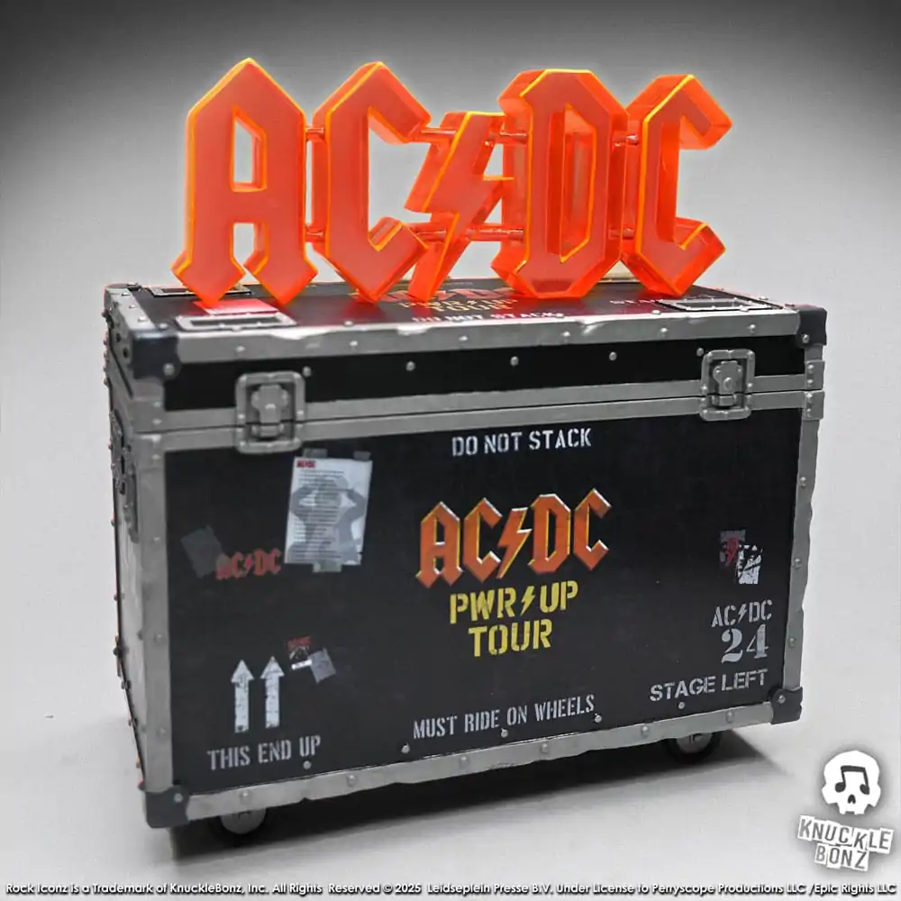 AC/DC Rock Ikonz On Tour Socha PWR UP Tour Road Case fotografii produktu