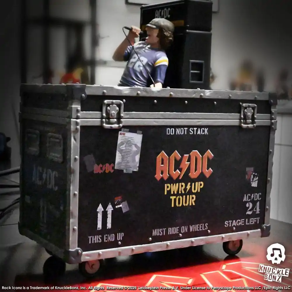 AC/DC Rock Ikonz On Tour Socha PWR UP Tour Road Case fotografii produktu