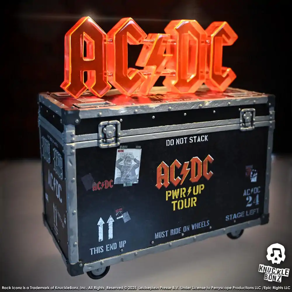 AC/DC Rock Ikonz On Tour Socha PWR UP Tour Road Case fotografii produktu