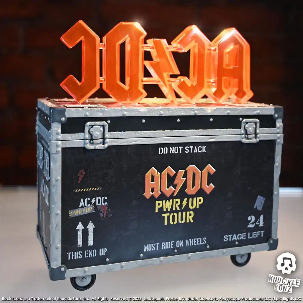AC/DC Rock Ikonz On Tour Socha PWR UP Tour Road Case fotografii produktu