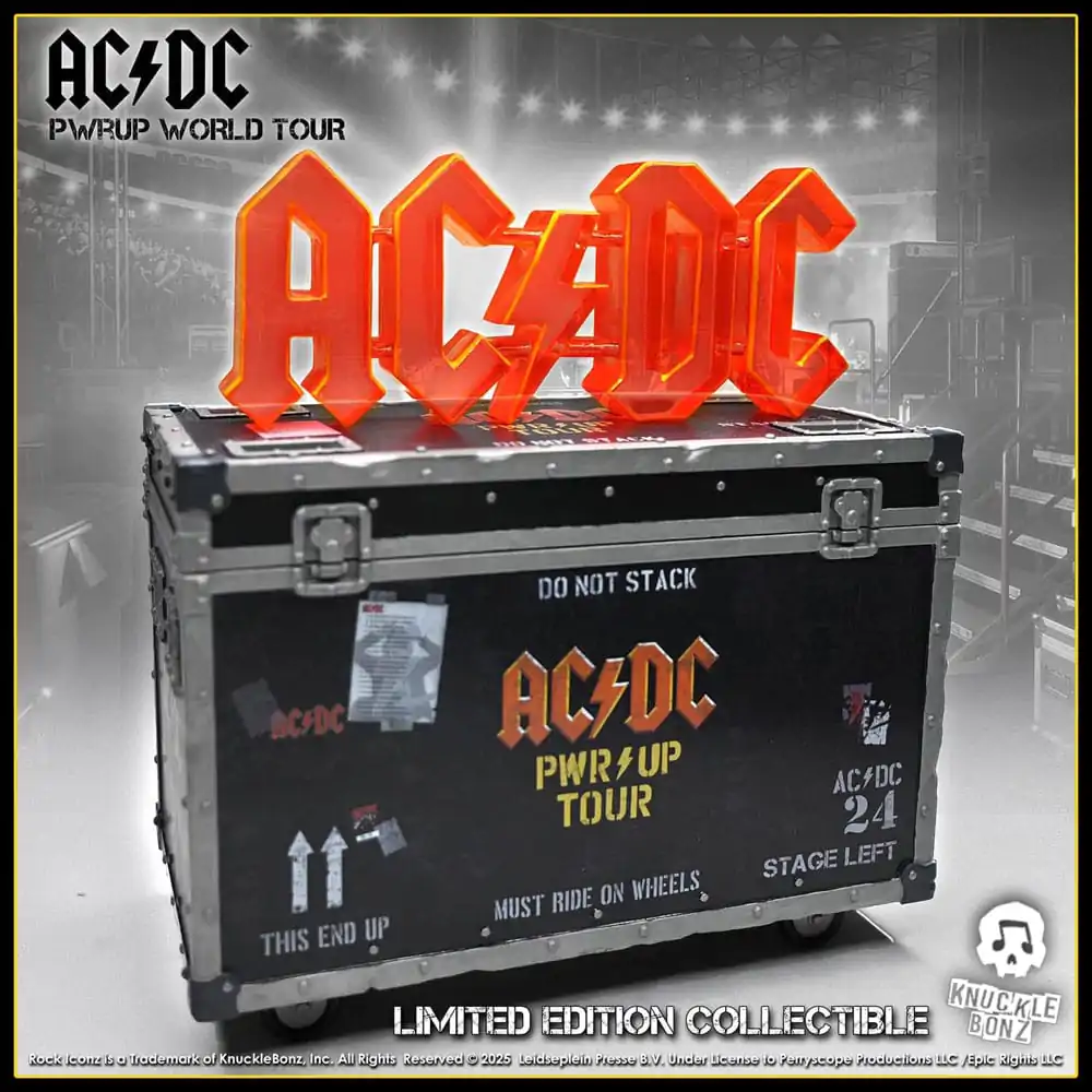 AC/DC Rock Ikonz On Tour Socha PWR UP Tour Road Case fotografii produktu