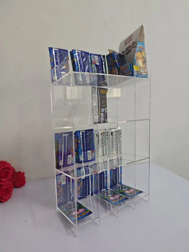 Akrylový pultový display pro boostery sběratelských karet fotografii produktu