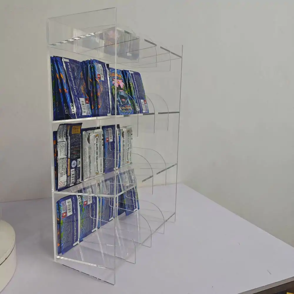 Akrylový pultový display pro boostery sběratelských karet fotografii produktu