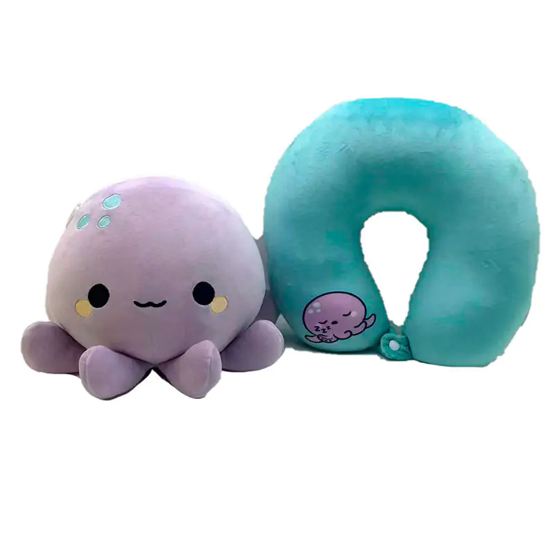 Adoramals Octopus Swapseazzz cestovní polštář + plyšová hračka fotografii produktu