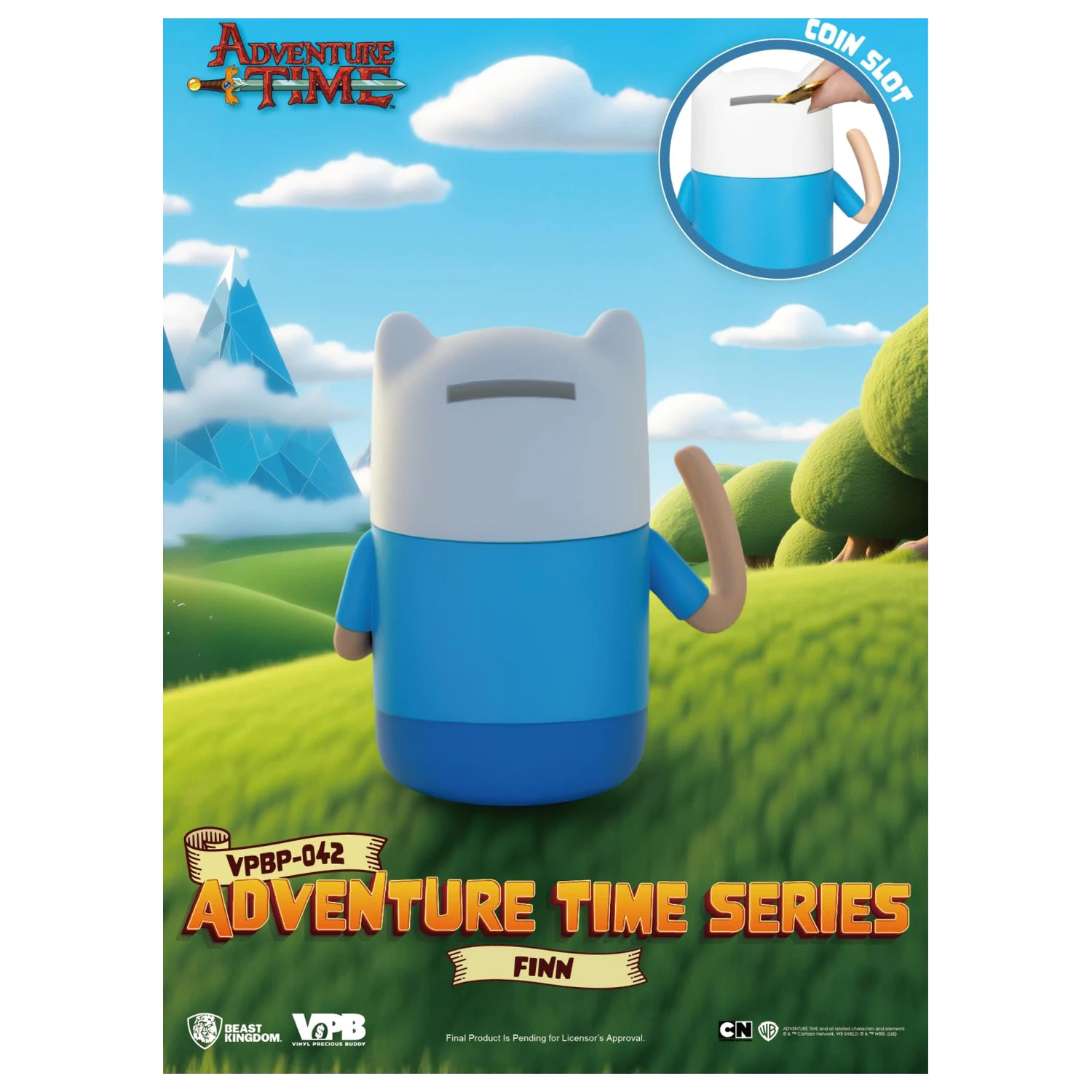 Adventure Time Finn Pokladnička Vinylová Figurka 11,6 cm fotografii produktu