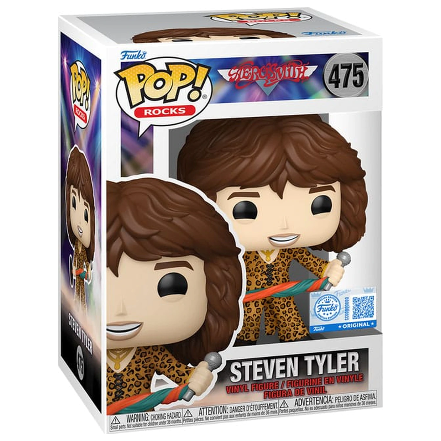 Aerosmith Funko POP! Rocks vinylová figurka Steven Tyler (Leopard Outfit) Exkluzivní edice 9 cm fotografii produktu