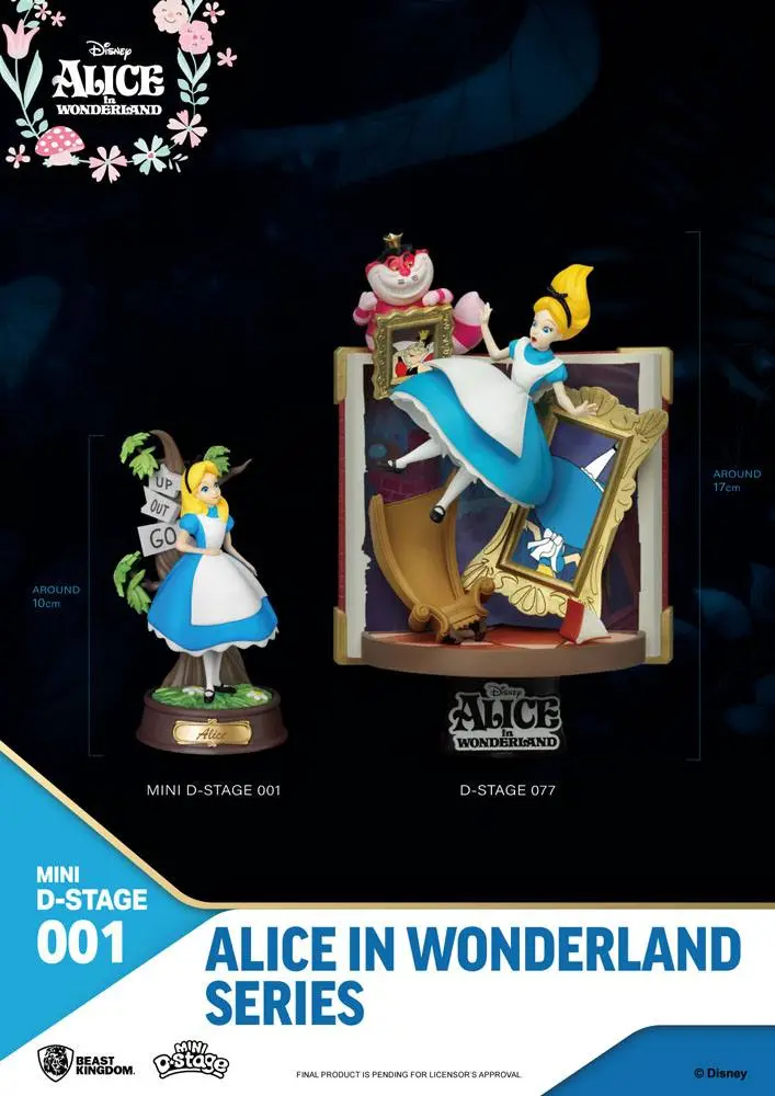 Alice in Wonderland Mini Diorama Stage Sošky 6-balení 10 cm fotografii produktu