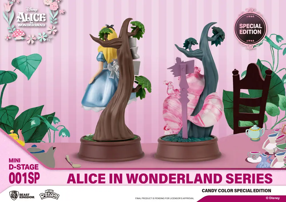Alice in Wonderland Mini Diorama Stage Sošky 2-pack Candy Color Special Edition 10 cm fotografii produktu