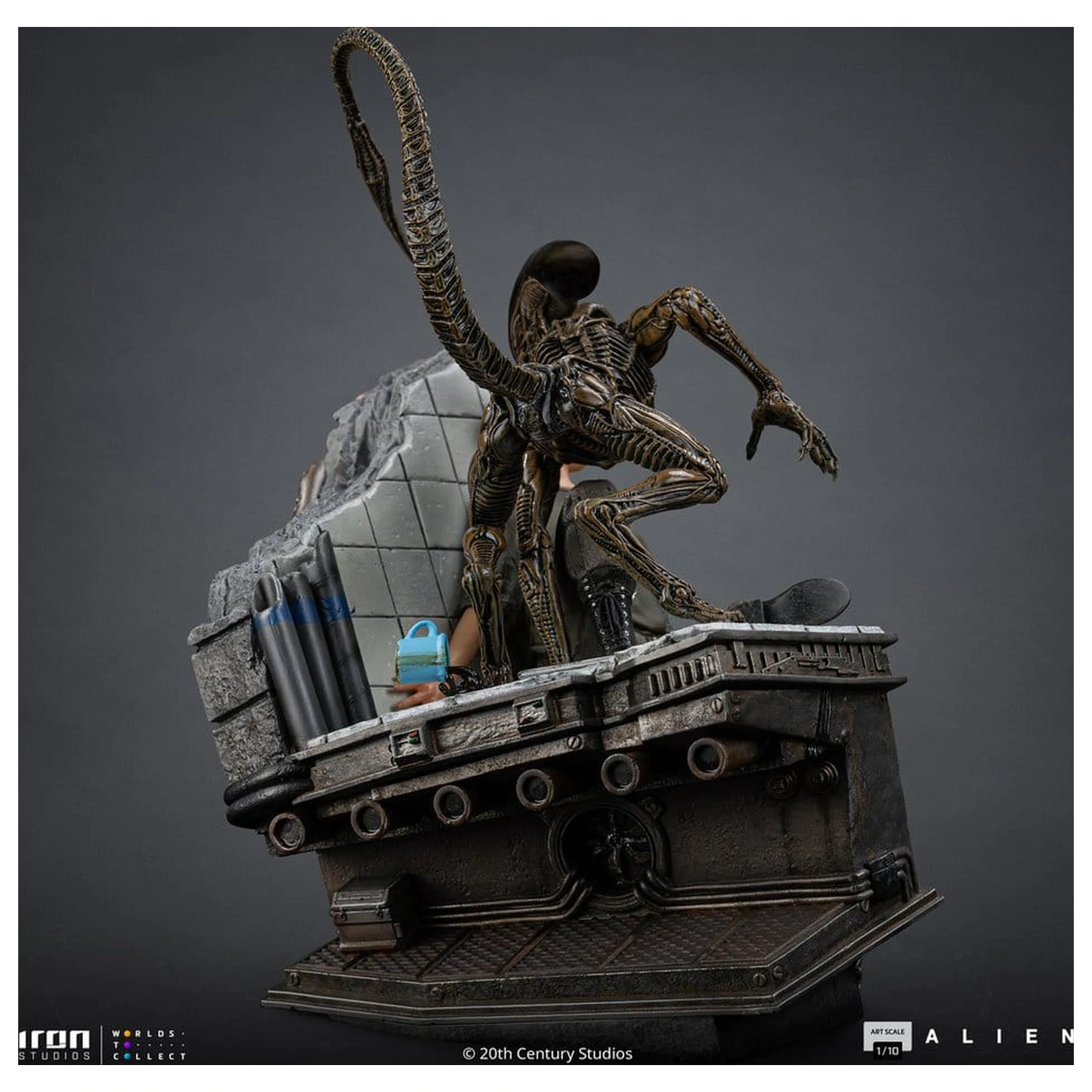 Alien 3 Art Scale Socha 1/10 Ellen Ripley a Dog Alien 23 cm fotografii produktu