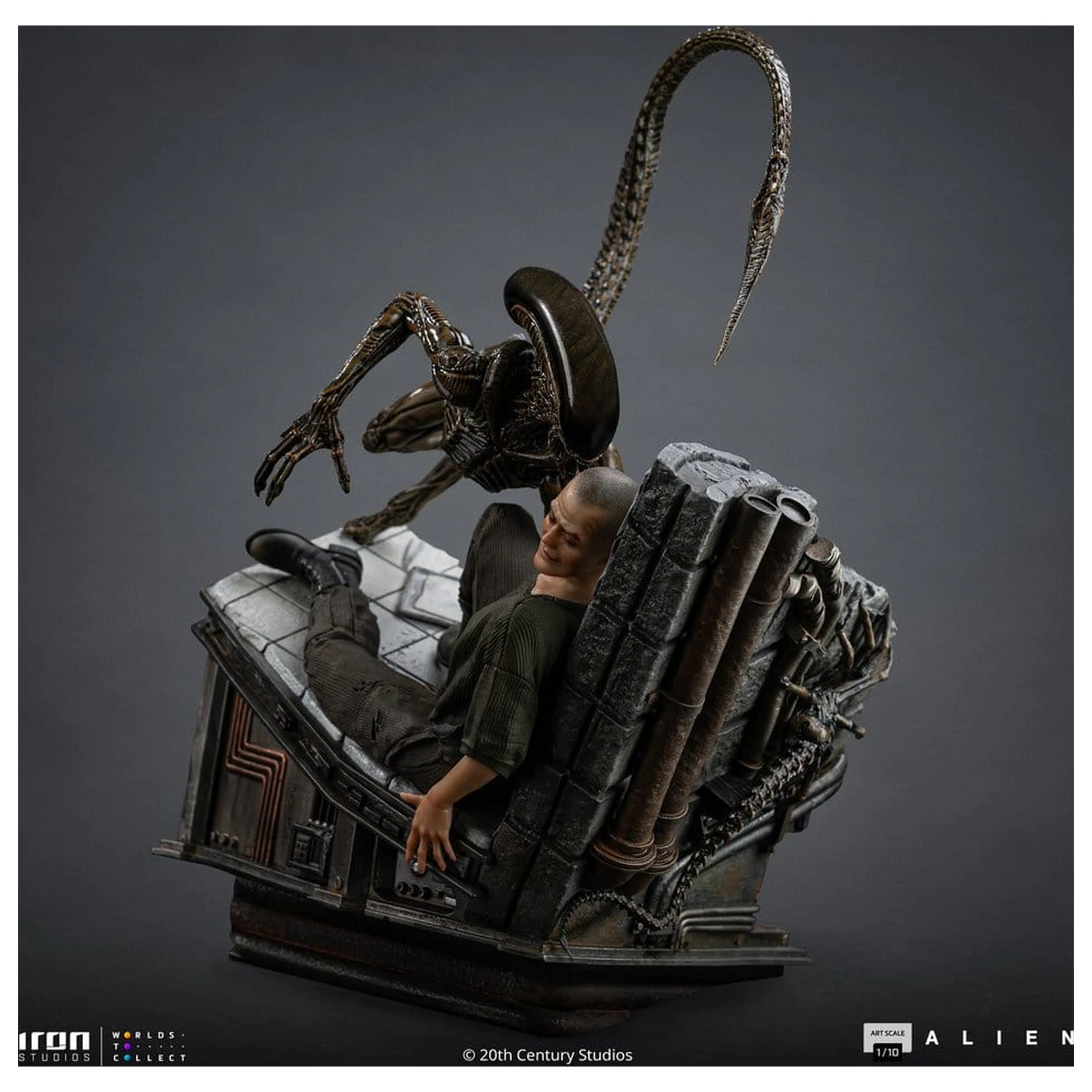 Alien 3 Art Scale Socha 1/10 Ellen Ripley a Dog Alien 23 cm fotografii produktu