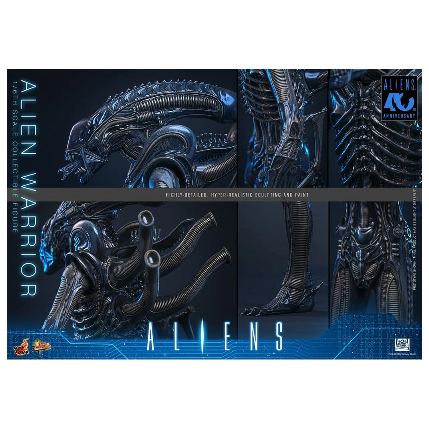 Alien Movie Masterpiece Akční figurka 1/6 Alien Warrior 39 cm fotografii produktu