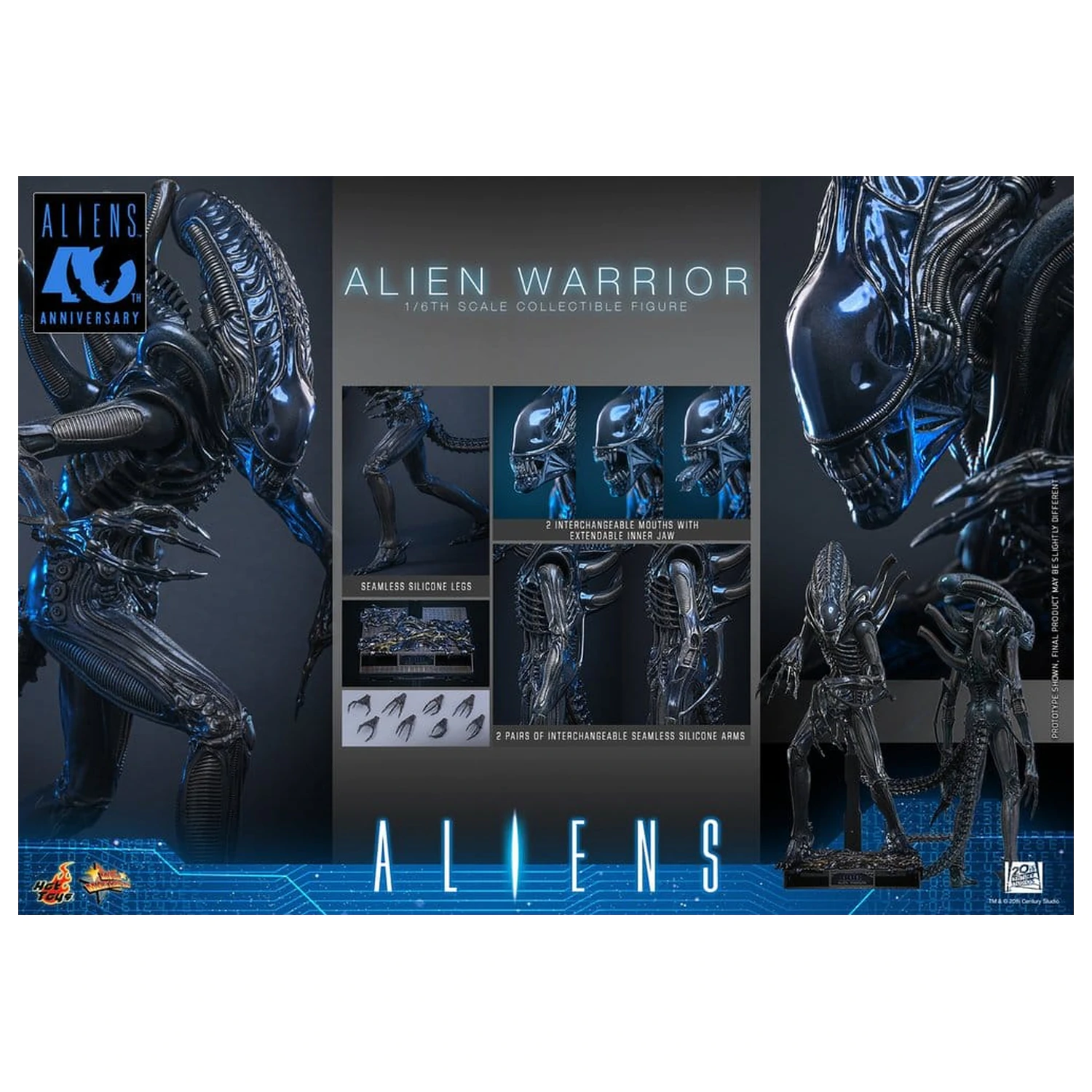 Alien Movie Masterpiece Akční figurka 1/6 Alien Warrior 39 cm fotografii produktu