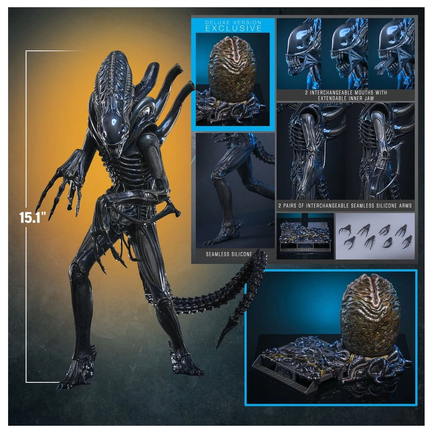 Alien Movie Masterpiece akční figurka 1/6 Alien Warrior (Deluxe verze) 39 cm fotografii produktu