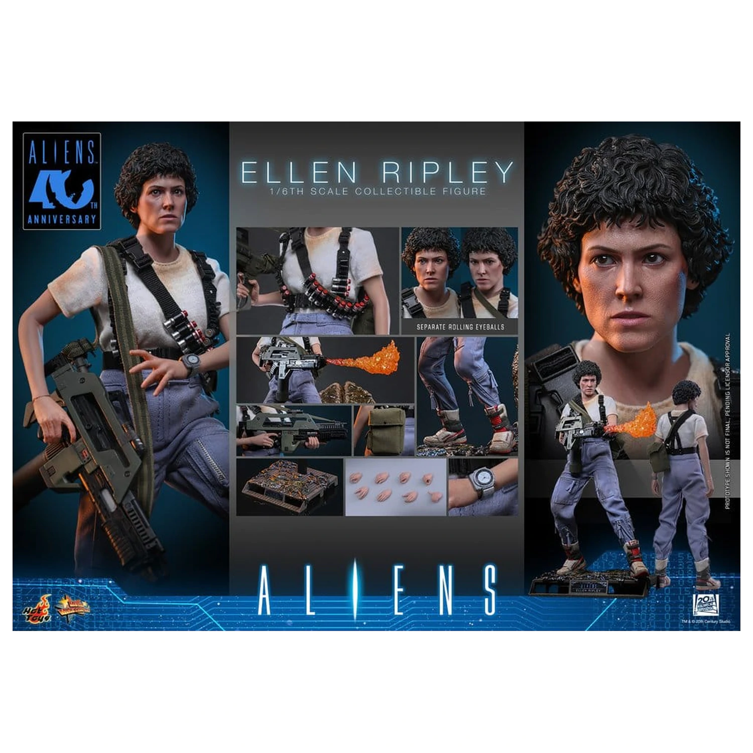 Alien Movie Masterpiece akční figurka 1/6 Ellen Ripley 30 cm fotografii produktu