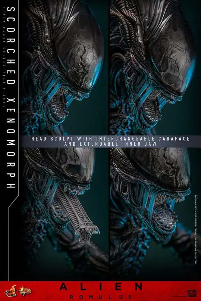 Alien: Romulus Movie Masterpiece akční figurka 1/6 Zuhelnatělý Xenomorf 44 cm fotografii produktu