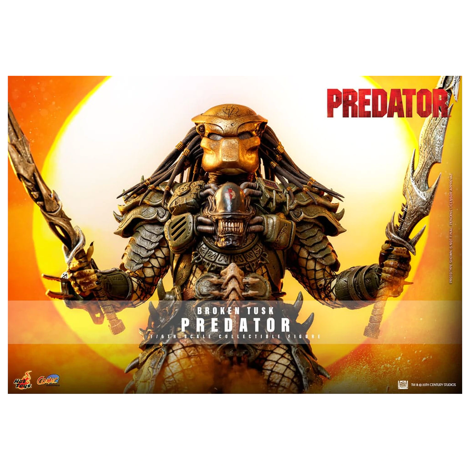 Alien vs. Predator Komiksový Masterpiece Akční figura 1/6 Broken Tusk Predator 35 cm fotografii produktu