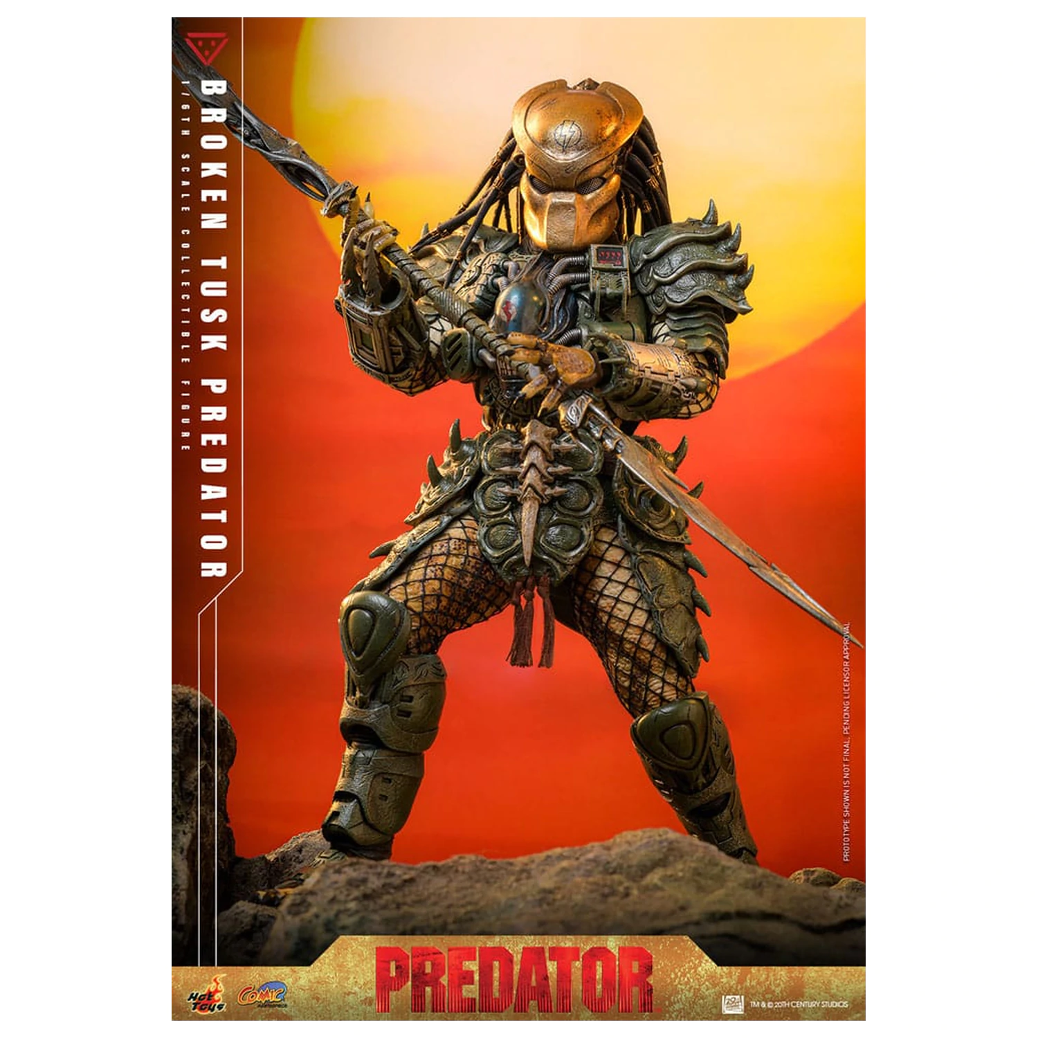 Alien vs. Predator Komiksový Masterpiece Akční figura 1/6 Broken Tusk Predator 35 cm fotografii produktu
