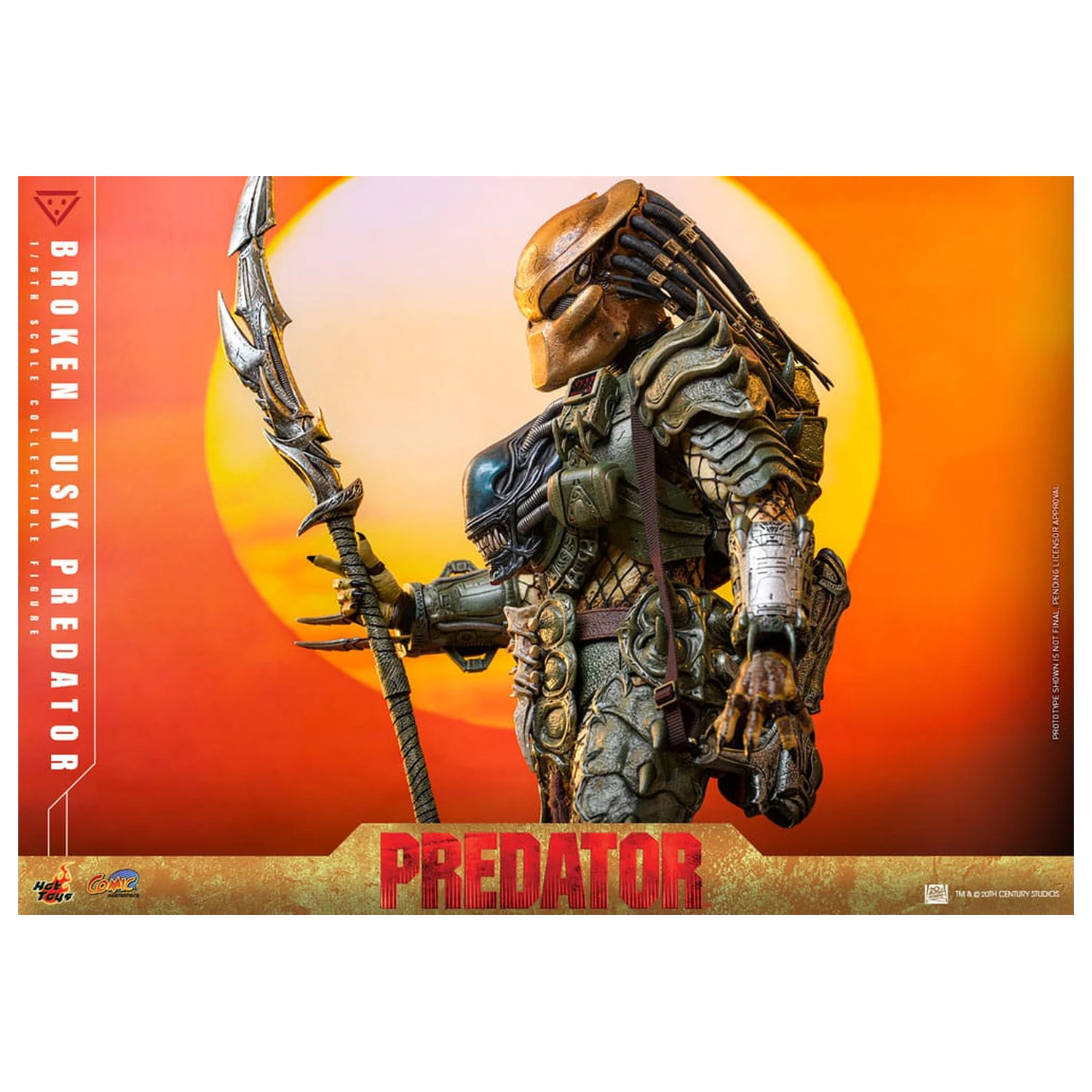 Alien vs. Predator Komiksový Masterpiece Akční figura 1/6 Broken Tusk Predator 35 cm fotografii produktu