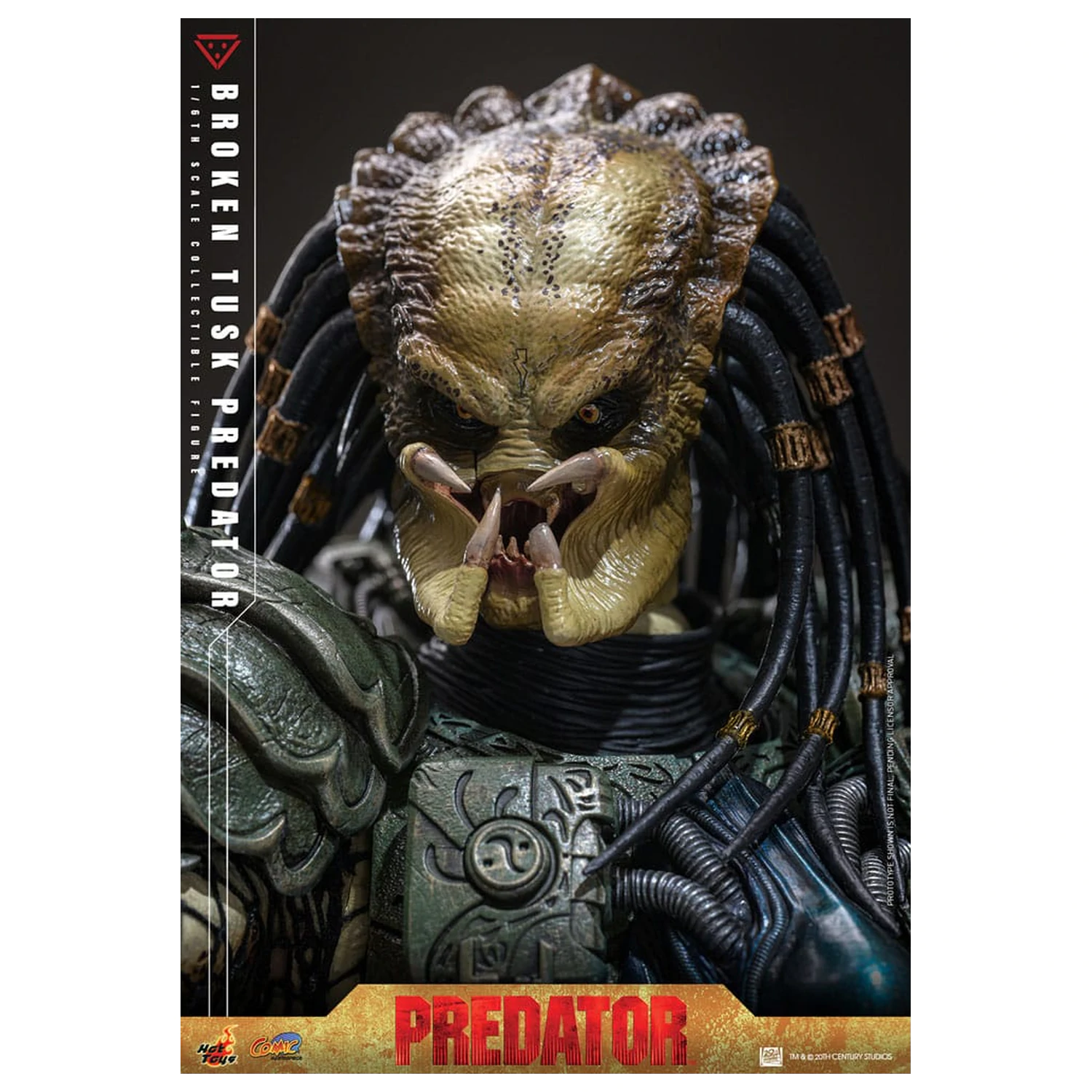 Alien vs. Predator Komiksový Masterpiece Akční figura 1/6 Broken Tusk Predator 35 cm fotografii produktu