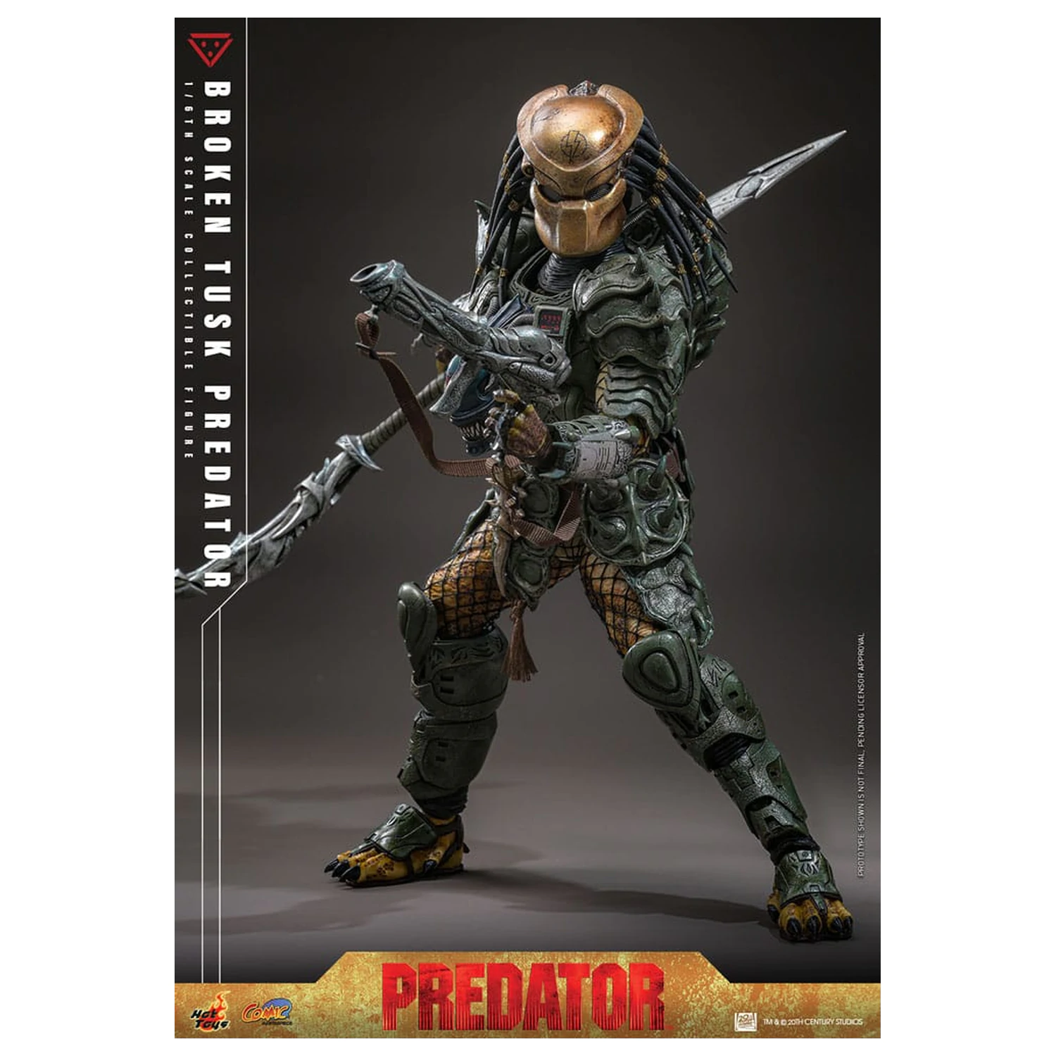 Alien vs. Predator Komiksový Masterpiece Akční figura 1/6 Broken Tusk Predator 35 cm fotografii produktu
